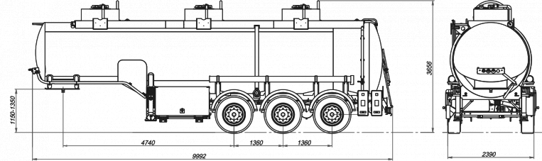Сеспель sf3330. Габариты автоцистерны 30 м3. Габариты автоцистерны для нефтепродуктов 30 м3. Шасси автоцистерны 30 м3 габариты.